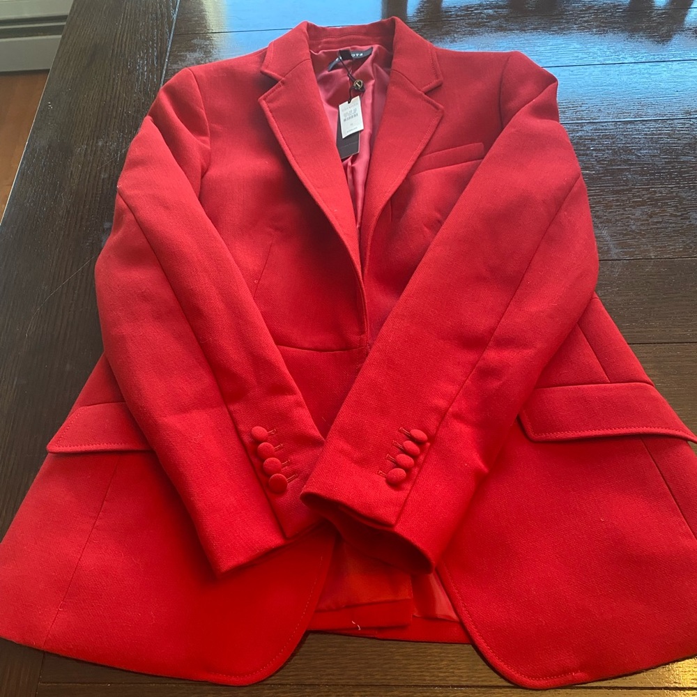 NWT RED TALBOTS BLAZER